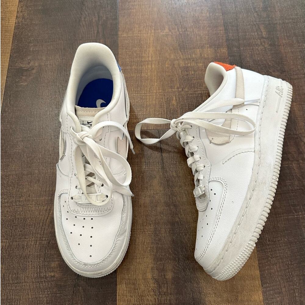 Nike Air Force 1 Low White Leather Sneakers Women’s Size 8